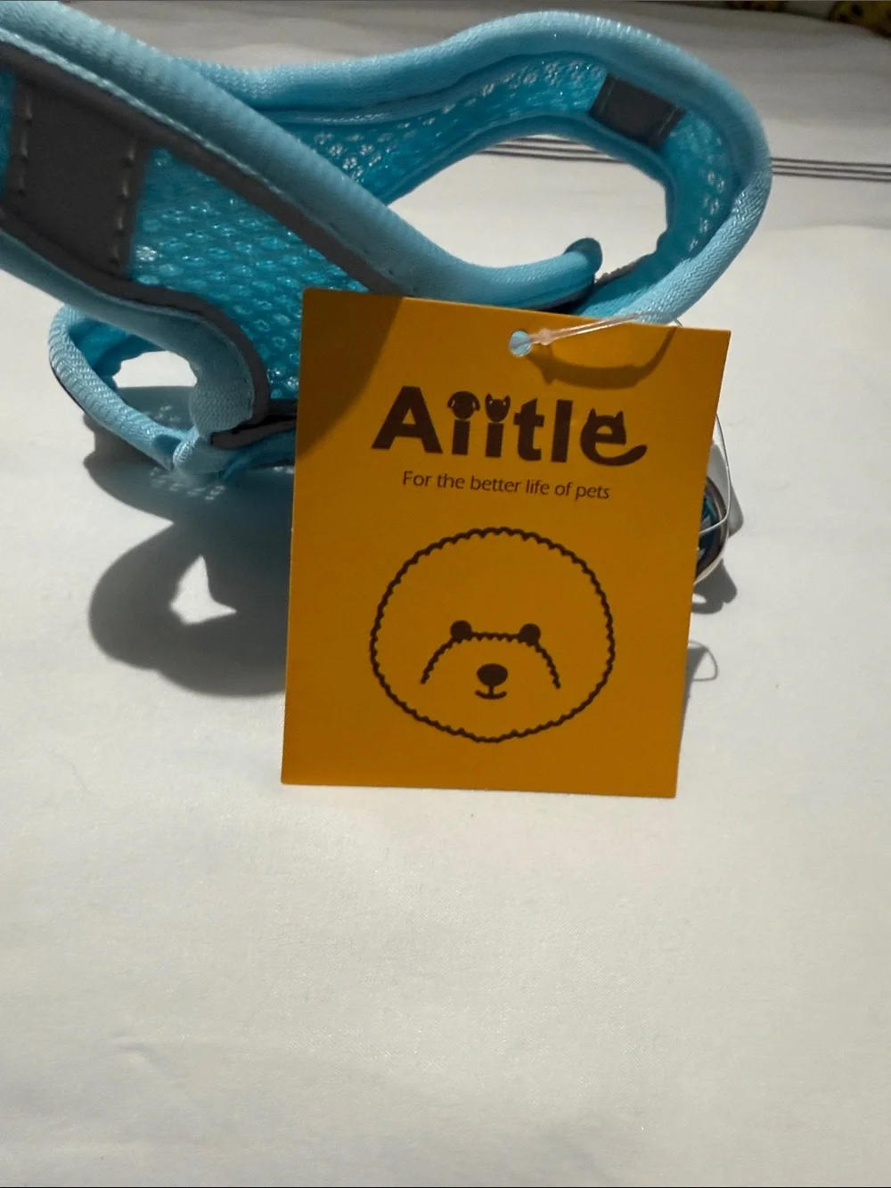 Annie Light Blue Padded Mesh Dog Harness with Matching Leash brand new